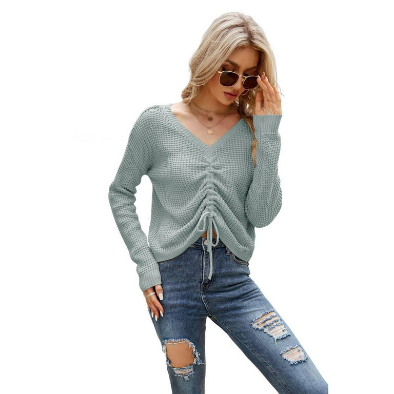 Tie top knot jumper
