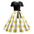 baoliqing Dresses for Women Oktoberfest Vintage Dress Printed Short