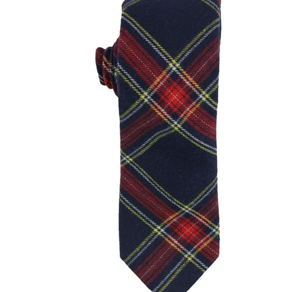 bar III Mens Adams Plaid Self-tied Necktie, Blue, One Size