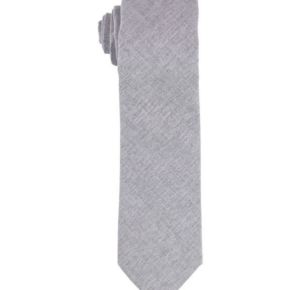 bar III Mens Beach Solid Self-tied Necktie, Grey, One Size