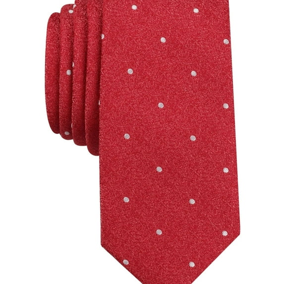 bar III Mens Bella Dona Self-tied Necktie, Red, One Size