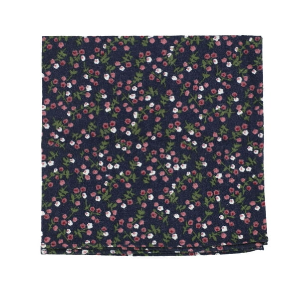 bar III Mens Bellair Floral Pocket Square, Blue, One Size