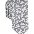 thumbnail image 1 of bar III Mens Bossen Floral Self-tied Necktie, Grey, One Size, 1 of 1