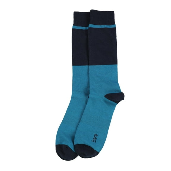 bar III Mens Colorblocked Midweight Socks, Blue, One Size