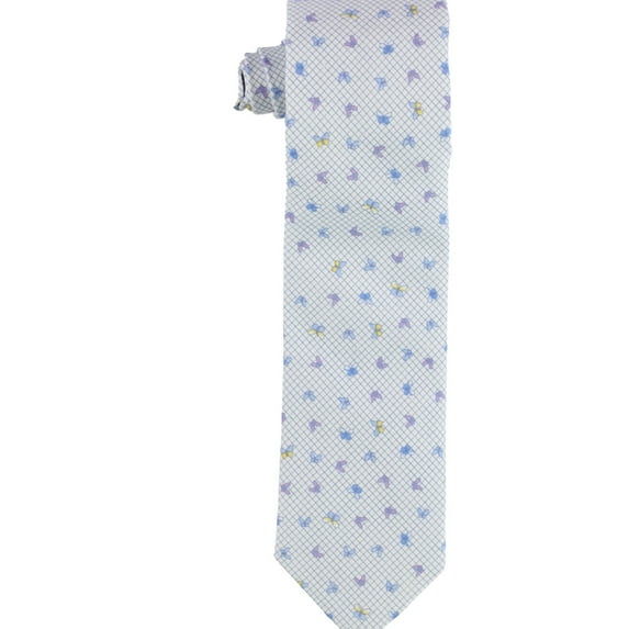 bar III Mens Conversational Self-tied Necktie, Blue, One Size