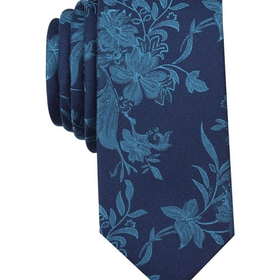 bar III Mens Danforth Self-tied Necktie, Blue, One Size
