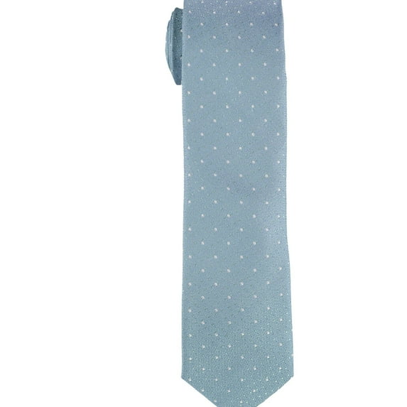 bar III Mens Dot Skinny Self-tied Necktie, Green, One Size