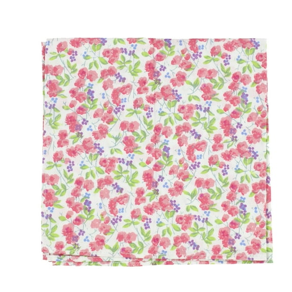 bar III Mens Floral Pattern Pocket Square, Pink, One Size