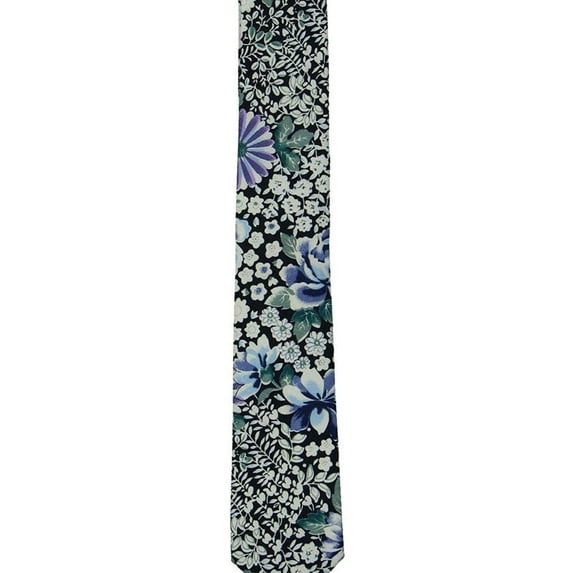 bar III Mens Floral Self-tied Necktie, Blue, One Size