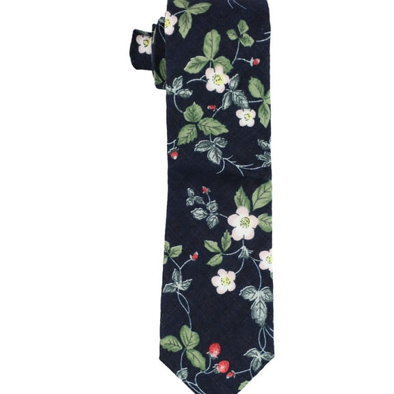 bar III Mens Floral Vine Self-tied Necktie, Blue, One Size