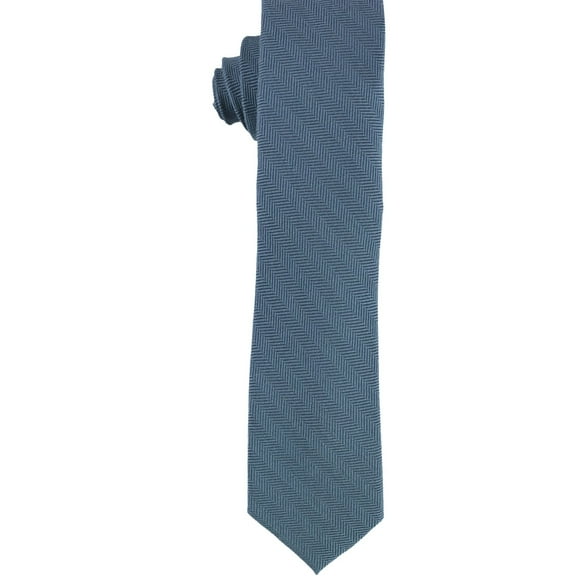 bar III Mens Herringbone Self-tied Necktie, Blue, One Size