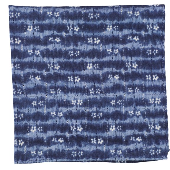 bar III Mens Indigo Tie Dye Pocket Square, Blue, One Size