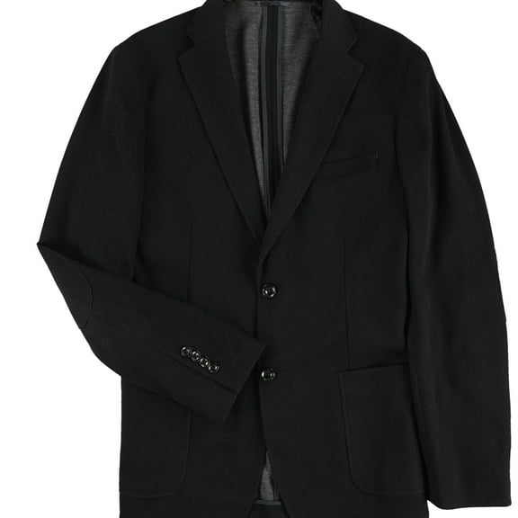 bar III Mens Knit Sport Coat, Black, 46 Regular