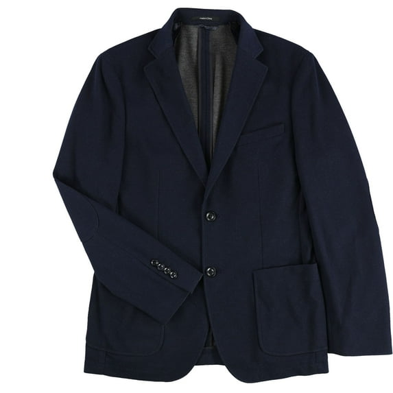 bar III Mens Knit Sport Coat, Blue, 44 Long