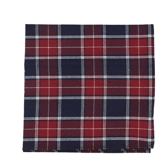 bar III Mens Merrit Check Pocket Square, Red, One Size