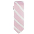 thumbnail image 1 of bar III Mens Ossie Stripe Self-tied Necktie, Pink, One Size, 1 of 2