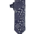 thumbnail image 1 of bar III Mens Patchwork Self-tied Necktie, Blue, One Size, 1 of 2