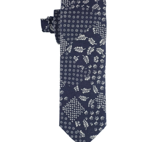 bar III Mens Patchwork Self-tied Necktie, Blue, One Size