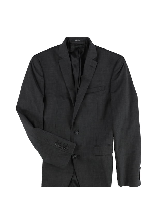 Mens Professional Two Button Blazer Jacket, Grey, 40 Regular