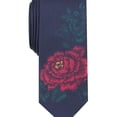 thumbnail image 1 of bar III Mens Rose Self-tied Necktie, Blue, One Size, 1 of 2