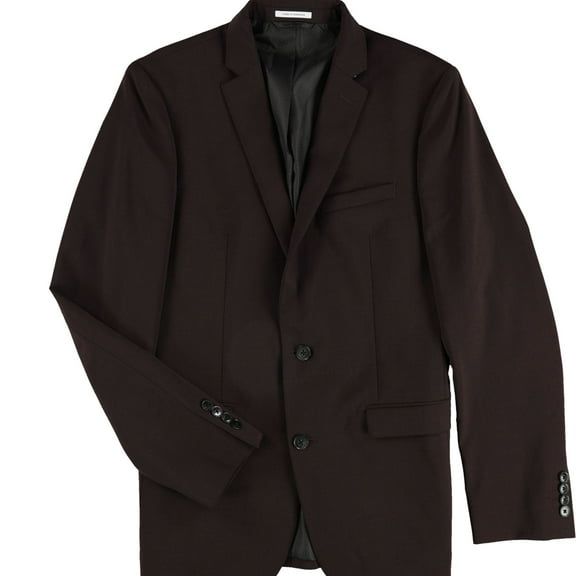 bar III Mens Slim Fit Two Button Blazer Jacket, Red, 38