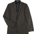 thumbnail image 1 of bar III Mens Slim Fitting Check Two Button Blazer Jacket, Brown, 36 Regular, 1 of 2