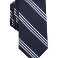 thumbnail image 1 of bar III Mens Stripe Self-tied Necktie, Blue, One Size, 1 of 2