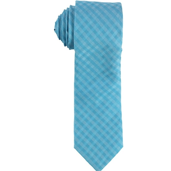 bar III Mens Textured Silk Self-tied Necktie, Blue, One Size