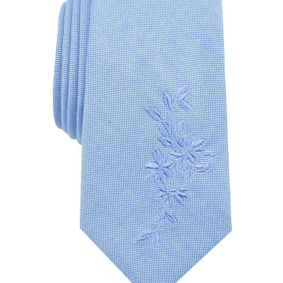 bar III Mens Wilkins Floral Self-tied Necktie, Blue, One Size