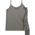 thumbnail image 1 of bar III Womens Asymmetrical Knit Blouse, Grey, Medium, 1 of 2