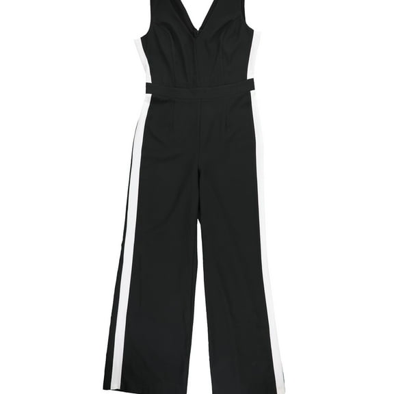 bar III Womens Barcelona Jumpsuit, Black, 10
