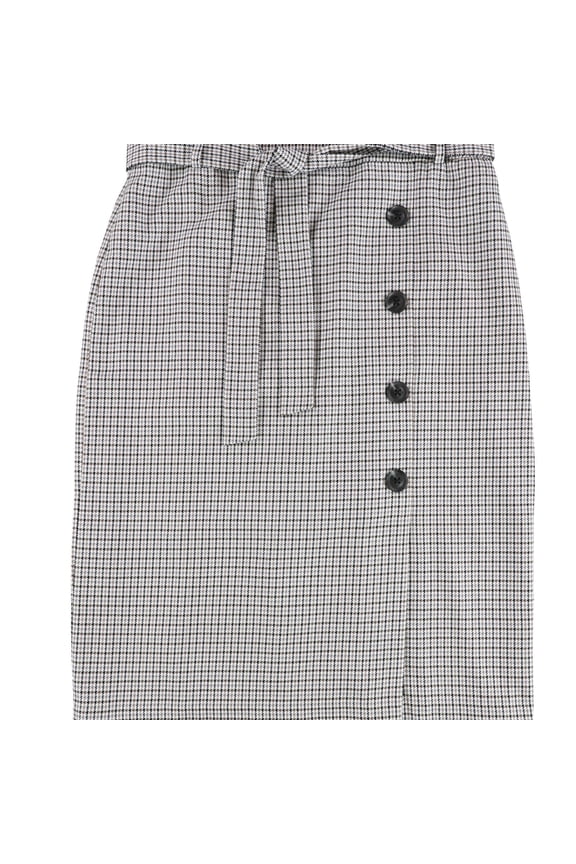 Womens Belted Midi Skirt, Multicoloured, 8