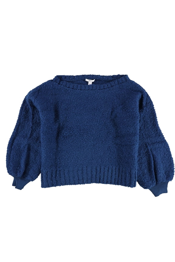 Womens Bishop Sleeve Pullover Sweater, Blue, XX-Large