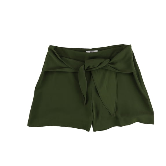 bar III Womens Bow Casual Walking Shorts, Green, 2