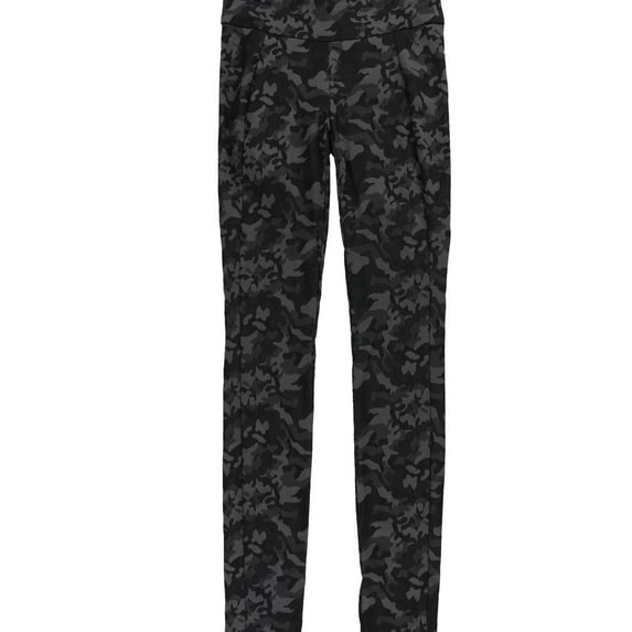 bar III Womens Camouflage Casual Leggings, Black, X-Small