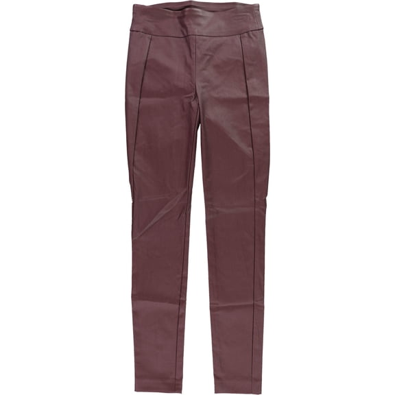 bar III Womens Coated Casual Leggings, Purple, X-Small