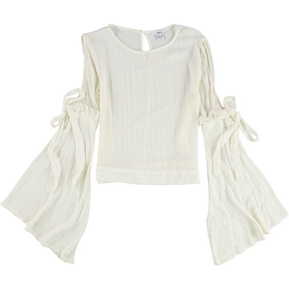 bar III Womens Cold Shoulder Knit Blouse, Off-White, Medium
