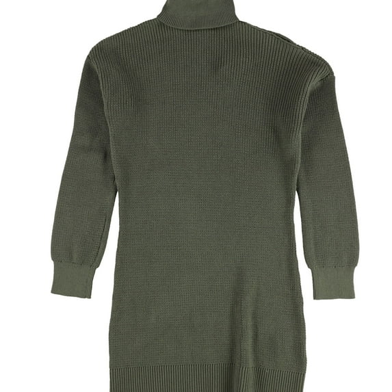 bar III Womens Cold Shoulder Pullover Sweater, Green, Small