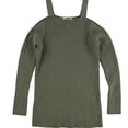 thumbnail image 1 of bar III Womens Cold-Shoulder Pullover Sweater, Green, XX-Large, 1 of 2