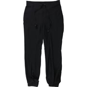bar III Womens Contrast-Trim Casual Jogger Pants, Black, XX-Small