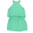 thumbnail image 1 of bar III Womens Cutout Popover Blouson Dress, Green, Small, 1 of 2