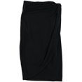 thumbnail image 1 of bar III Womens Draped Wrap Skirt, Black, Small, 1 of 2