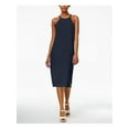 thumbnail image 1 of bar III Womens Faux-Wrap Shift Dress, Blue, Small, 1 of 4