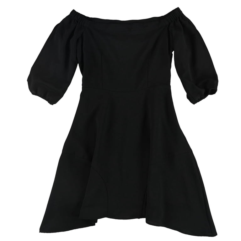 bar III Womens Fit & Flare A-line Dress, Black, 4 - Walmart.com