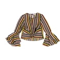 thumbnail image 1 of bar III Womens Flared Sleeve Pullover Blouse, Multicoloured, XX-Small, 1 of 2
