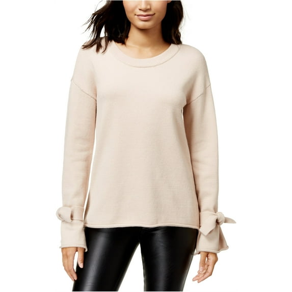 bar III Womens High-Low Pullover Sweater, Beige, Large