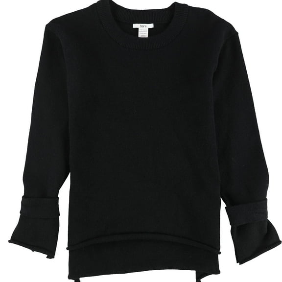 bar III Womens High-Low Pullover Sweater, Black, Small