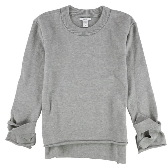 bar III Womens High-Low Pullover Sweater, Grey, X-Small