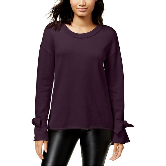 bar III Womens High-Low Pullover Sweater, Purple, Medium