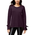 thumbnail image 1 of bar III Womens High-Low Pullover Sweater, Purple, Small, 1 of 2